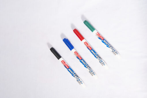 Office Mate Permanent Markers With Clip Blue