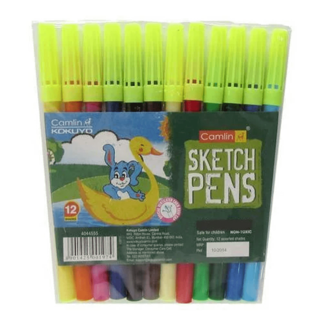 Camlin Sketch Pen 12 Shades - SBC Store